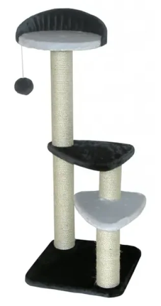 CAT-GATO Škrabadlo Colegno 94 cm / Sisal, plyš / Šedo-černá / Pro kočky (324523)