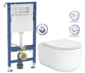 GEBERIT DuofixBasic bez tlačítka + WC CERSANIT INTRO PRO OVAL /VÍROVÉ SPLACH/+ SEDÁTKO 458.103.00.2 X IR1