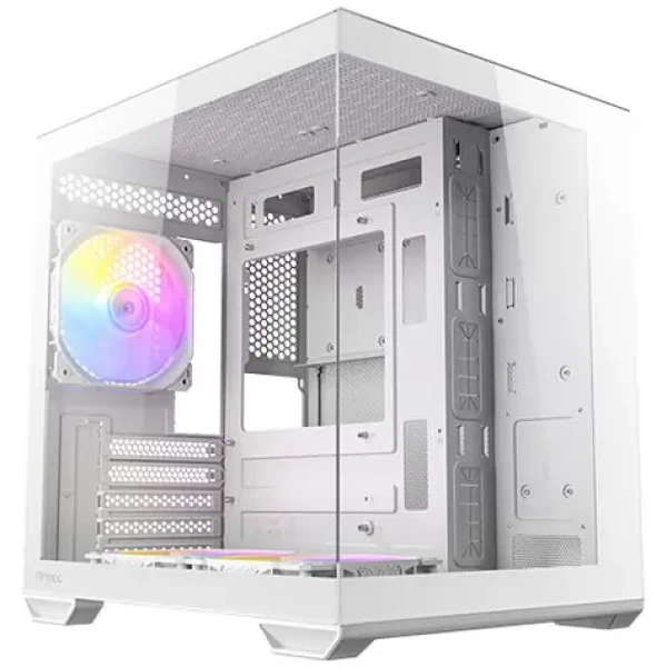Antec CX60M ARGB bílá / mATX / 2x USB-A 3.0 / 1x USB-C 3.2 Gen2 / 3x 120mm ARGB / bez zdroje / průhledná bočnice (0-761345-10218-6)