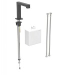 GEBERIT - Brenta Elektronická umyvadlová baterie napájení z generátoru, easy to clean, matná černá 116.176.14.1