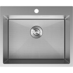 MEXEN - Solix ocelový dřez 1-bowl 600 x 500 mm, nerez HC 6408601000-01HC