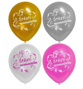 Globos.cz Balónek nafukovací - svatební 10 ks