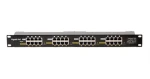 Digitus POE-PAN16-GB / PoE patch panel / 16 portů / Gigabit / Stíněný / 19" (POE-PAN16-GB)