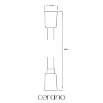 CERANO - Sprchová hadice - chrom - 150 CER-670906