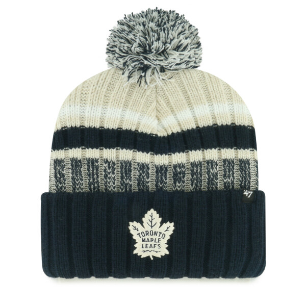 47 Brand Pánská zimní čepice Toronto Maple Leafs NHL Long Range ’47 CUFF KNIT Natural