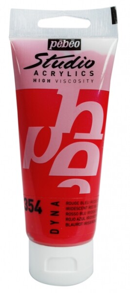 Akrylová barva Pébéo Studio Acrylic 100 ml - 354 červenomodrá iridescentní