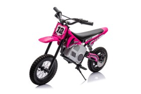 Mamido Dětská elektrická motorka Cross 350W 36V růžová