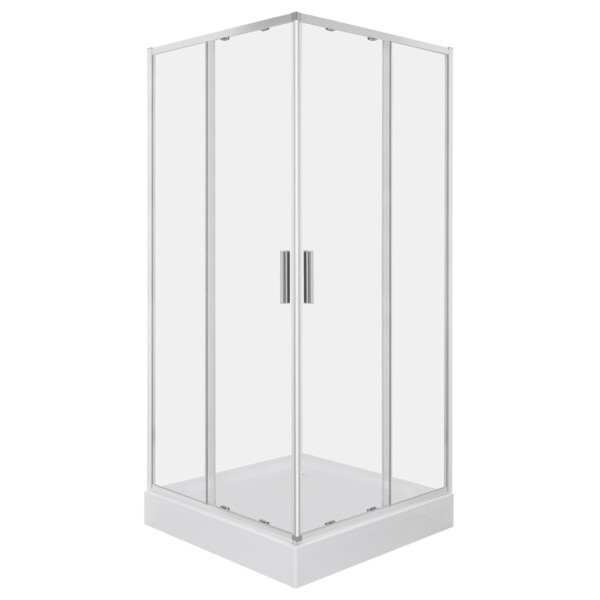 KERRA - Sprchový kout Solid SQ 80 CHR (s vaničkou) 5907548124463