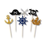 Dortisimo Zápich do dortu Piráti (6 ks)