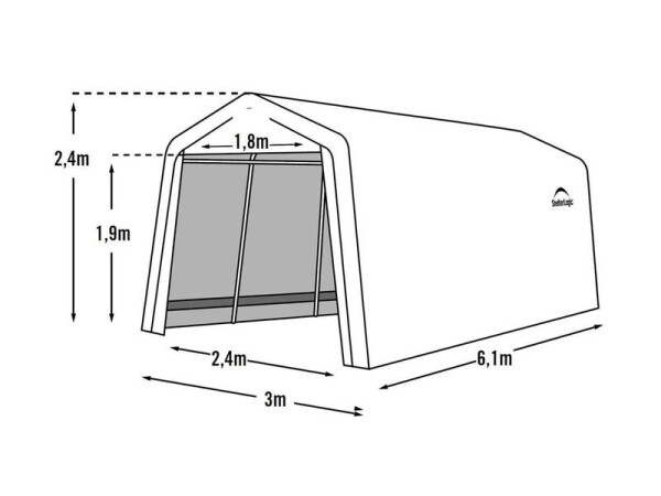 Plachtový přístřešek – ShelterLogic 3 × 6,1 m