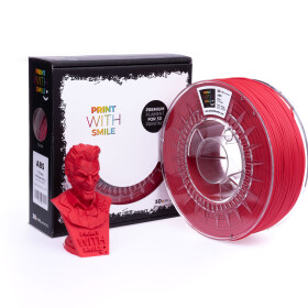 ASA filament cherry red 1,75 mm Print With Smile 0,85kg