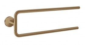 AXOR - Universal Circular Dvojitý držák na ručníky, kartáčovaný bronz 42822140