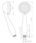 INVENA - Sprchová hlavice ELIA AS-51-001-L