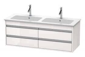 DURAVIT - Ketho Umyvadlová skříňka 48x127x48 cm, 4 zásuvky, lesklá bílá KT643302222