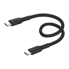 Belkin BOOST CHARGE napájecí kabel opletený USB-C na USB-C černá / 60W / 15cm (CAB004BT0MBK)