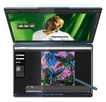 Lenovo Yoga Book 9 14IAH10 modro-zelená / Notebook / 2x14" 2.8K T / Core Ultra 7 255H / 32GB / 1TB SSD / Intel Arc 140T (83KJ004CNT)