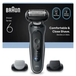 Braun Series 6 62-G1650s černá / Planžetový holicí strojek / 60 min provoz / voděodolný / rychlonabíjení (8700216645362)