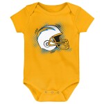 Outerstuff Dětské body Los Angeles Chargers NFL Game On Creeper Baby Bodysuit Set (3 ks)