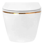 REA - Závěsná WC mísa Carlo Mini Tornado NF GOLD EDGE REA-C6806