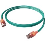 Easylan CS1OTADAD0050 RJ45 síťové kabely, propojovací kabely CAT 6A S/FTP 5.00 m tyrkysová dvoužilový stíněný, bez halogenů, samozhášecí 1 ks