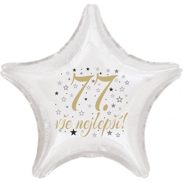 77. narozeniny balónek hvězda Balonky.cz 77. narozeniny balónek hvězda Balonky.cz