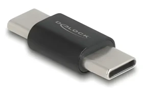 DeLock USB-C Gender Changer černá / Adaptér / USB 3.2 Gen 2 (10 Gbps) / 2x USB-C samec (60035)