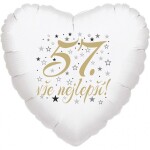 57. narozeniny balónek srdce Balonky.cz 57. narozeniny balónek srdce Balonky.cz
