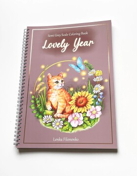 Lovely Year, antistresové omalovánky s podpisem autorky, Lenka Filonenko