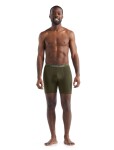 Pánské merino boxerky ICEBREAKER Mens Anatomica Long Boxers, Loden velikost: S