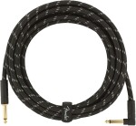 Fender Deluxe Series 15 Instrument Cable Angled Black Tweed