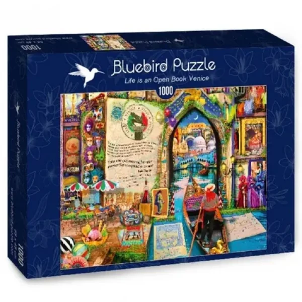 BLUEBIRD Puzzle Život je otevřená kniha: Benátky