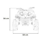 Mamido Dětská elektrická čtyřkolka Quad Sport TX ATV červená