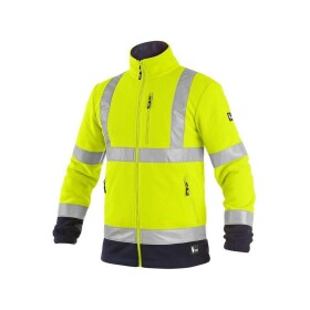 CXS Canis Bunda CXS PRESTON výstražná softshell žluto - modrá