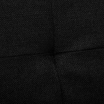 Taburet s úložným prostorem, černá, látka, TAB-462 BK2
