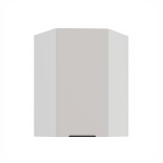 Horní rohová skříňka Como 60x60 GN-90 1F (45°) Barva korpusu: Bílá, Barva dvířek: Kašmír