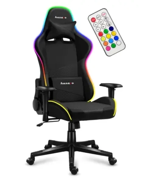 Huzaro Force 6.3 RGB černá / Herní židle / nastavitelná / nosnost: 130 kg / látka síťovina (HZ-FORCE 6.3 RGB MESH)