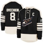 Fanatics Pánská mikina Alex Ovechkin #8 Washington Capitals NHL '47 Black Player Name & Number Sweep Check Velikost: S