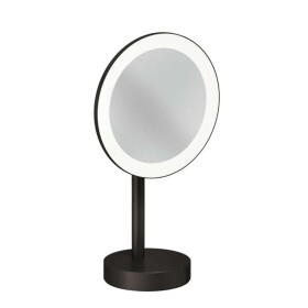 KLUDI - Vela R Kosmetické zrcátko s LED osvětlením, broušený Gunmetal 58995N2F