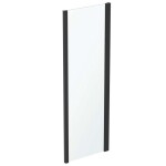 IDEAL STANDARD - Connect 2 Pevná boční stěna 90 cm, černá/čiré sklo K9374V3