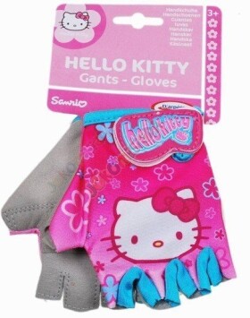 Mamido Dívčí cyklistické rukavice Hello Kitty