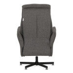 Polohovací křeslo, elektrické zabudované ovládání, šedá, látka, TV-C5479 GREY2