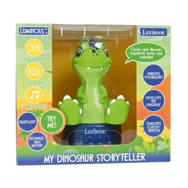 Lexibook 3D dinosaurus mluvící anglicky - 17 cm - Lexibook