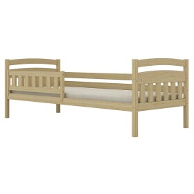 Postel Tosia standard + zábrana 80x200 přírodní, nelakovaná