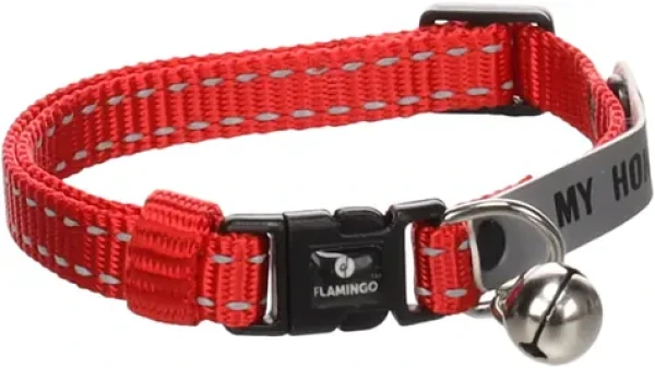 Flamingo Jaggo Obojek pro kočky červený (FLA-561783)