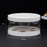 Cake star Plastový kulatý box na cupcakes nebo dort bílý 1 patro (na 5ks)