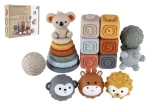 TEDDIES Sada skládanek s míčky 19 ks