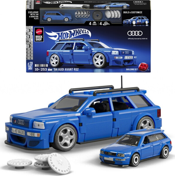 Mattel Brick Shop sestavitelný model Hot Wheels - ´94 Audi Avant RS2 - Mattel Hot Wheels