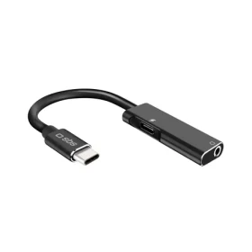 SBS Adaptér USB-C na Jack 3.5 mm female černá / 15 cm (TEJACKTYCCHARGK)