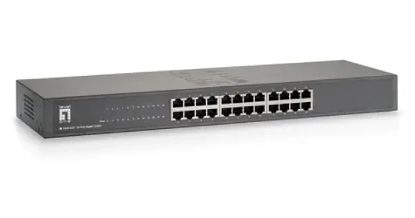 LevelOne GSW-2457 / Switch / 24x Gigabit / Unmanaged / 48 Gbit/s / 19" kov (GSW-2457)