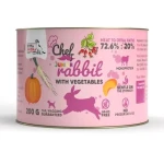 SYTA MICHA Chef Junior králík se zeleninou / Konzerva pro psy / mono protein / junior / 200 g